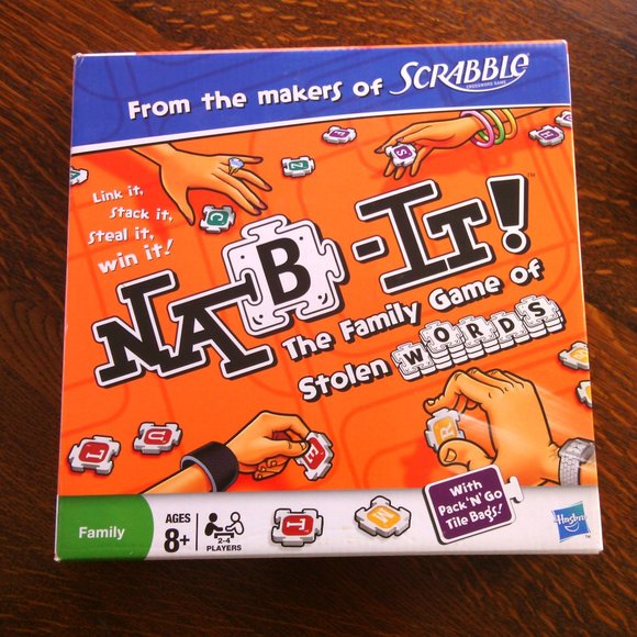 Hasbro's Nab-It! word game letter tiles Building Words Family Crossword Games - Picture 16 of 16